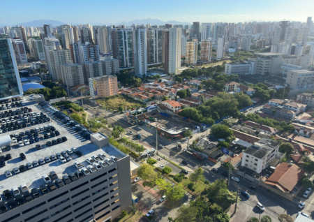 Imagem da evolução da obra